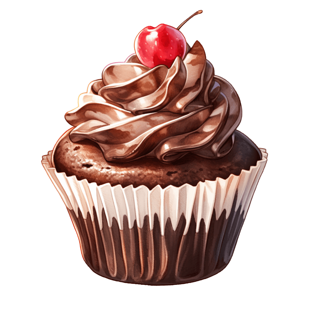 chocolate sourdough cupcakes